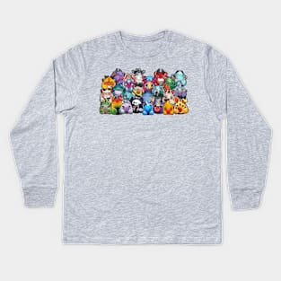 Puff Collage Kids Long Sleeve T-Shirt